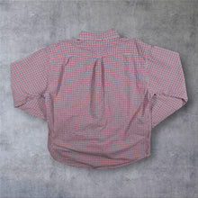 Load image into Gallery viewer, Tommy Hilfiger Blue Red White Check Long Sleeve Button-Down Cotton Shirt
