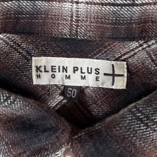 Load image into Gallery viewer, Klein Plus Homme Western Shirt 50 Brown Ombre Plaid Pearl Snap Japanese Archive
