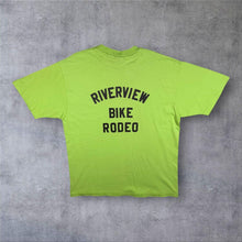 Load image into Gallery viewer, Vintage 90's Hanes Beefy "Riverview Bike Rodeo" USA Green Graphic Single Stitch T-Shirt
