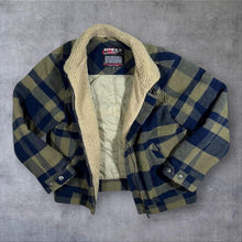 Load image into Gallery viewer, Vintage Y2K O'Neill Jacket Small Sherpa Collar Plaid Check Surf Skate Spellout
