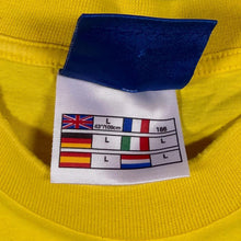 Load image into Gallery viewer, Early 00's Umbro Classic Embroidered Mini Logo Yellow Cotton Short Sleeve T-Shirt
