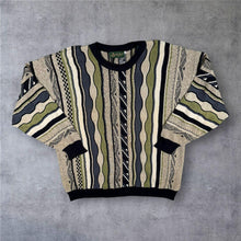 Load image into Gallery viewer, Vintage 90s Belika Jumper XL 54 Funky Geometric Knit Made Denmark
