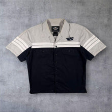 Load image into Gallery viewer, Harley Davidson Shirt Mens L HD Racing Embroidered Mechanic Biker Y2K Black
