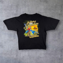 Load image into Gallery viewer, Jimmy Buffett's Margaritaville "It's 5 O'Clock Somewhere" Tourist Black Cotton T-Shirt
