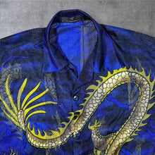 Load image into Gallery viewer, Early 00's Dian Dian Tong Gothic Y2K Dragon Graphic Short Sleeve Mesh Shirt
