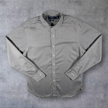 Load image into Gallery viewer, Polo Ralph Lauren Slim Fit Easy Care Grey Cotton Long Sleeve Dress Shirt
