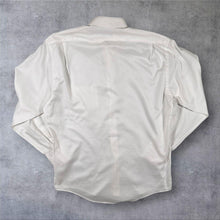 Load image into Gallery viewer, Vintage Yves Saint Laurent YSL Shirt 38 Medium Large White Embroidered Logo 90s
