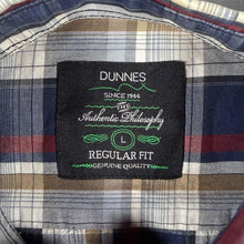 Load image into Gallery viewer, Mens Western Shirt L Plaid Pearl Snap Cowboy Dunnes Check Ranch Americana
