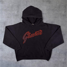 Load image into Gallery viewer, MLB San Francisco Giants Embroidered Baseball Spellout Black Hoodie

