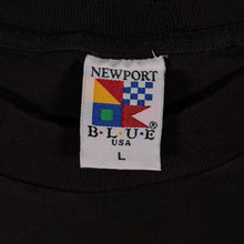 Load image into Gallery viewer, Vintage Newport Blue "Maldives" Dolphin Tourist Souvenir Black Cotton T-Shirt
