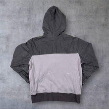 Load image into Gallery viewer, Vintage Y2K Nike Hooded Track Jacket XL Washed Grey Yellow Windbreaker
