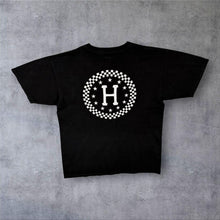 Load image into Gallery viewer, HUF Worldwide T Shirt Mens M Black Checkerboard Classic H Logo Skate Streetwear
