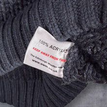 Load image into Gallery viewer, P.G. Field Mens Jumper XL Charcoal Chunky Fisherman Knit Country Crew Neck
