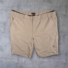 Load image into Gallery viewer, Atlas For Men "Riding Waves" Surfer Lightweight Beige Polyester Board Shorts
