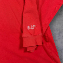 Load image into Gallery viewer, Vintage GAP 1969 Logo Graphic Red Long Sleeve Cotton T-Shirt
