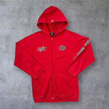 Load image into Gallery viewer, Nautica Jeans Co. "NJC" Big Logo Spellout Graphic Red Zip Hoodie
