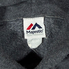 Load image into Gallery viewer, Majestic NFL New England Patriots Football Spellout Graphic Grey Hoodie
