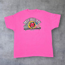 Load image into Gallery viewer, Michigan (2019) "Live Free Race Hard" Speedway Motorsports Pink Graphic T-Shirt
