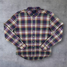 Load image into Gallery viewer, GANT "Heather Broadcloth Fitted" Multi Colour Check Long Sleeve Button-Down Shirt
