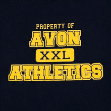 Load image into Gallery viewer, Avon Athletics “Property Of” College Sports Spellout Graphic T-Shirt

