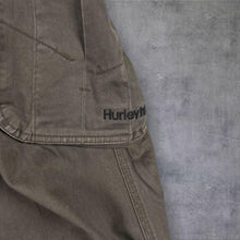 Load image into Gallery viewer, Vintage Y2K Hurley 999 Nine Nine Nine Cargo Pants W32 Khaki Green Skate Surf
