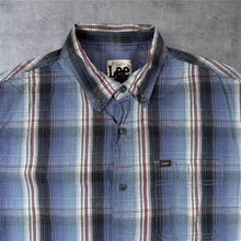 Load image into Gallery viewer, Lee Classic Blue Multi Plaid Check Long Sleeve Cotton Shirt
