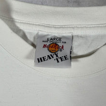 Load image into Gallery viewer, Vintage Hard Rock Cafe "Lisbon" Tourist Logo Graphic White Cotton T-Shirt
