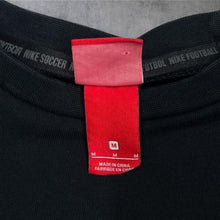 Load image into Gallery viewer, Nike F.C. Football Black Sweatshirt Mens Medium Embossed Logo Crew Neck
