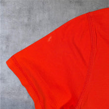 Load image into Gallery viewer, 00's Nike Classic Embroidered Mini Swoosh Logo Orange Short Sleeve Cotton T-Shirt
