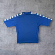 Load image into Gallery viewer, Vintage Adidas Three Stripe Embroidered Mini Logo Blue Short Sleeve T-Shirt
