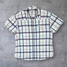 Load image into Gallery viewer, Early 00's Wrangler Western Plaid Check Popper Button Short Sleeve Cotton Shirt
