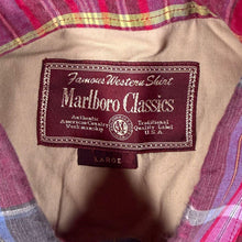 Load image into Gallery viewer, Vintage Marlboro Classics Red Blue Multi Check Short Sleeve Button-Down Cotton Shirt
