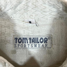 Load image into Gallery viewer, Vintage Tom Tailor Sportswear Cream Patterned Long Sleeve Button-Up Flannel Shirt
