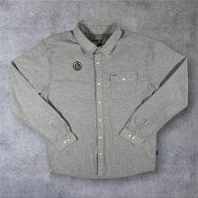 Load image into Gallery viewer, Patagonia Gone Again Shirt Mens L Grey Odell Brewing Organic Cotton Long Sleeve
