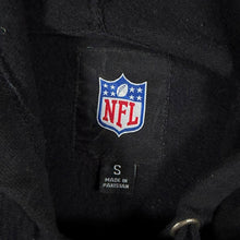 Load image into Gallery viewer, NFL Pittsburgh Steelers Embroidered Spellout Football 1/4 Zip Black Hoodie
