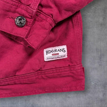Load image into Gallery viewer, BDG Urban Outfitters Alba Worker Jacket M Red Canvas Corduroy Collar Workwear
