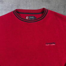 Load image into Gallery viewer, Vintage CHAPS Ralph Lauren Fleece Sweatshirt Medium Red Crewneck Logo M
