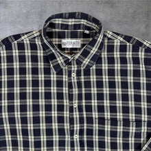 Load image into Gallery viewer, Vintage Louis Feraud Classic Black White Plaid Check Long Sleeve Cotton Shirt

