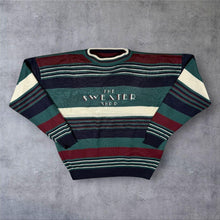 Load image into Gallery viewer, Vintage 90s The Sweater Shop Striped Knit Jumper Made in England M L
