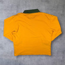 Load image into Gallery viewer, Vintage Cotton Traders Australia Rugby Wallabies Yellow Long Sleeve Polo Shirt
