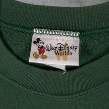Load image into Gallery viewer, Vintage Walt Disney World Embroidered Tourist Logo Spellout Green Sweatshirt
