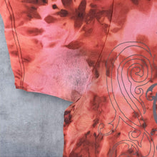 Load image into Gallery viewer, Billabong Skater Surfer Logo Spellout Graphic Orange-Tan Tie Dye Cotton T-Shirt
