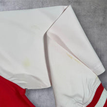Load image into Gallery viewer, Vintage 2001 Mambo Goddess Varsity Bomber Jacket Womens 10 Y2K Red White Surf
