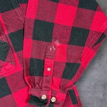 Load image into Gallery viewer, Vintage Field &amp; Stream XXL Red Black Buffalo Plaid Heavy Flannel Lumberjack Shirt
