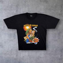 Load image into Gallery viewer, Early 00's Mr. Big "Weedin Me Garden" Rasta Novelty Graphic Black Cotton T-Shirt
