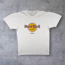 Load image into Gallery viewer, Hard Rock Cafe Paris T Shirt Mens Large White Classic Logo Souvenir Graphic Tee L
