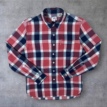 Load image into Gallery viewer, Levi's Red White Navy Blue Plaid Check Cotton Long Sleeve Shirt
