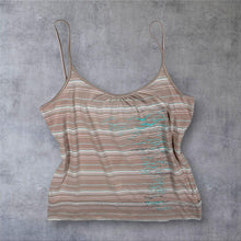 Load image into Gallery viewer, Early 00's Y2K Mambo Surfer Skater Striped Spaghetti Strap Cami Vest Top
