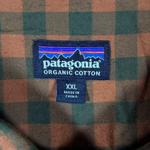 Load image into Gallery viewer, Patagonia Mens XXL Organic Cotton Check Shirt Brown-Orange Green Plaid Long Sleeve
