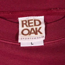Load image into Gallery viewer, Vintage 90s Red Oak Indiana Hoosiers IU Sweatshirt Large NCAA Crimson Crewneck
